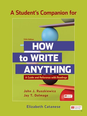 cover image of A Student's Companion to How to Write Anything with Readings